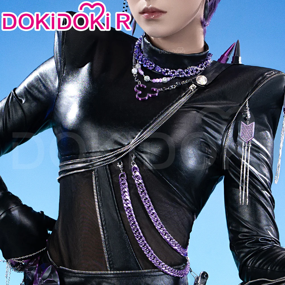【Ready For Ship】【Size S-4XL】【Last Batch】DokiDoki-R Movie Anime KPOP KILLER Cosplay Black Costume BATTLE  SERIE - Image 5