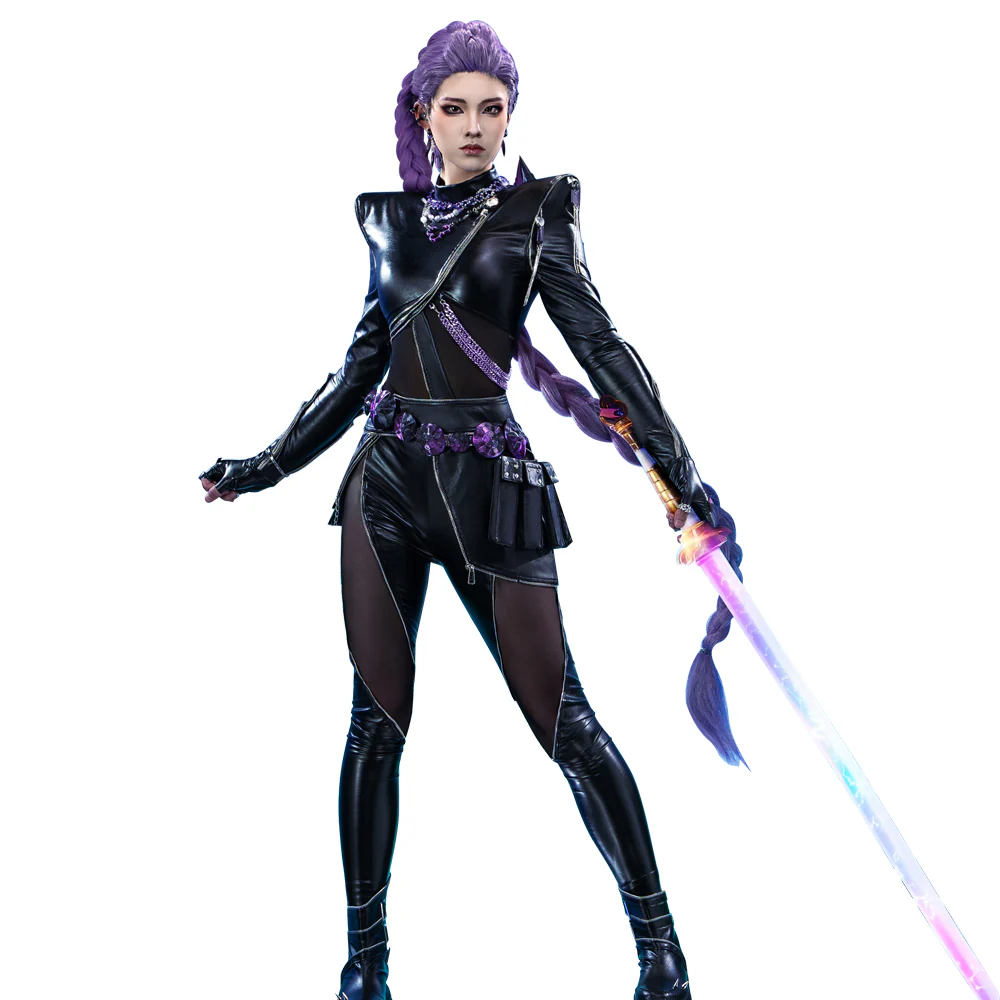 【Ready For Ship】【Size S-4XL】【Last Batch】DokiDoki-R Movie Anime KPOP KILLER Cosplay Black Costume BATTLE  SERIE - Image 6
