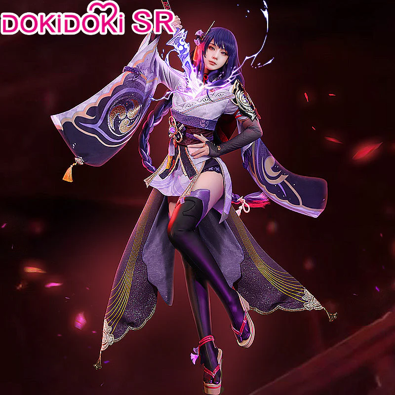 【US/EU LOCAL SHIPPING 】【Size S-XXL】DokiDoki-SR Game Genshin Impact Raiden Shogun  Cosplay Costume / Wig Baal - Image 2