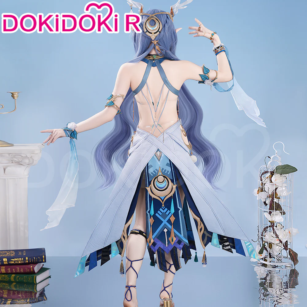 【Size XS-2XL】DokiDoki-R Game Genshin Impact Cosplay Lauma Costume Song of the Welkin Moon Nod Krai - Image 4