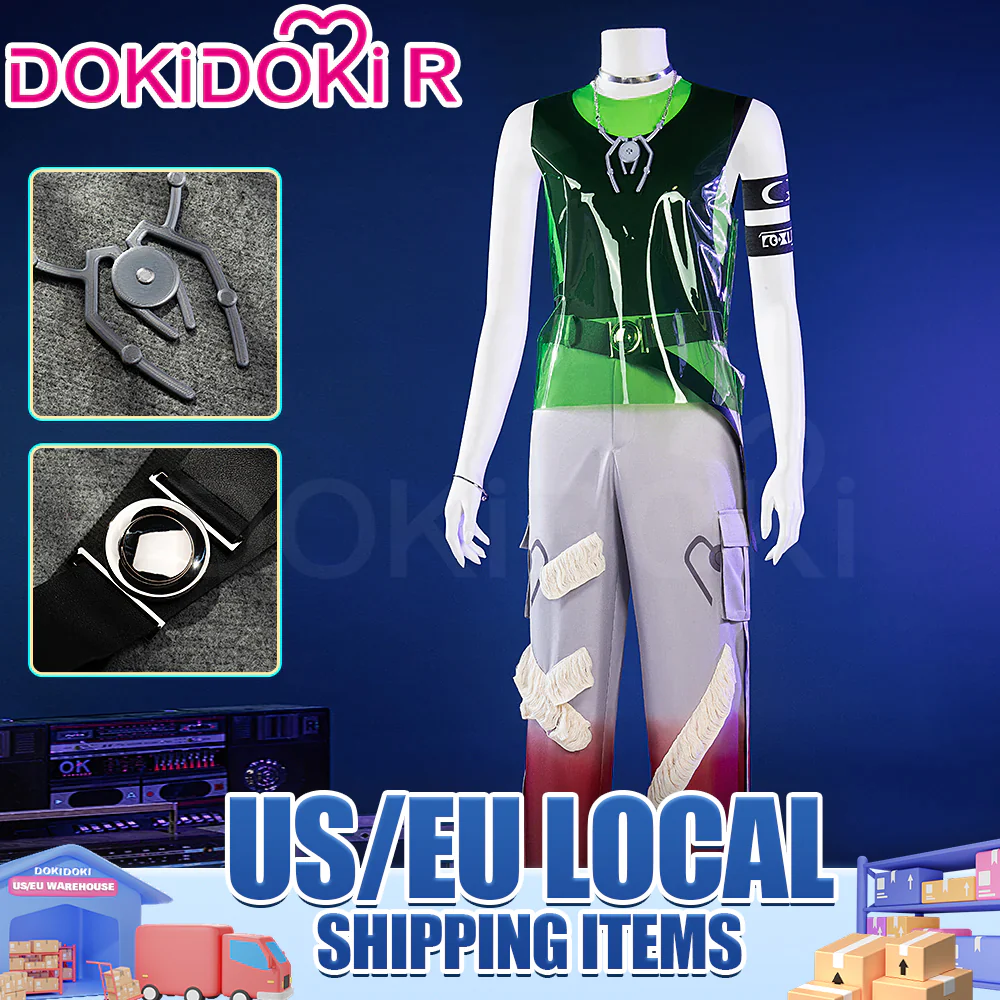 【US LOCAL SHIPPING 】【Size XS-2XL】DokiDoki-R Music Video Cosplay PVC Ver Costume R7