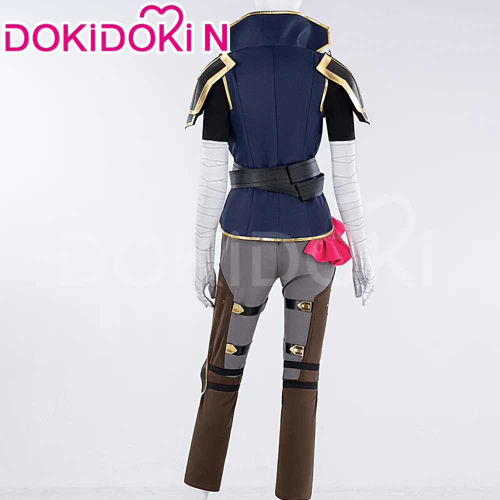 【US LOCAL SHIPPING 】【Size XS-3XL】DokiDoki-N Game Cosplay Cosplay Costume Bule White - Image 3