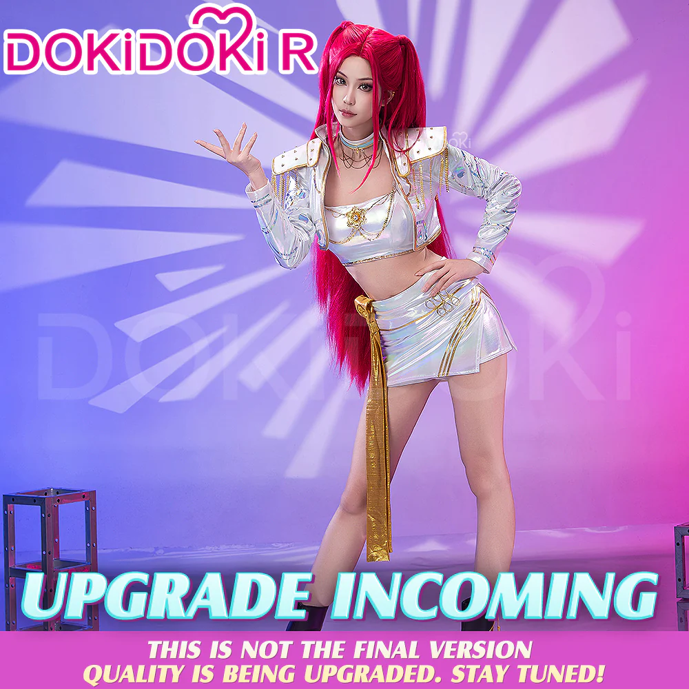 【US LOCAL SHIPPING 】【Size XS-3XL】【Last Batch】DokiDoki-R Movie Anime KPOP KILLER Cosplay Costume WHITE SERIES - Image 3