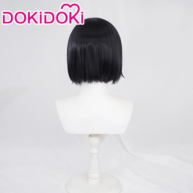 【Ready For Ship】DokiDoki Anime Cosplay Wig Short Straight Dark Hair/ Hat - Image 2