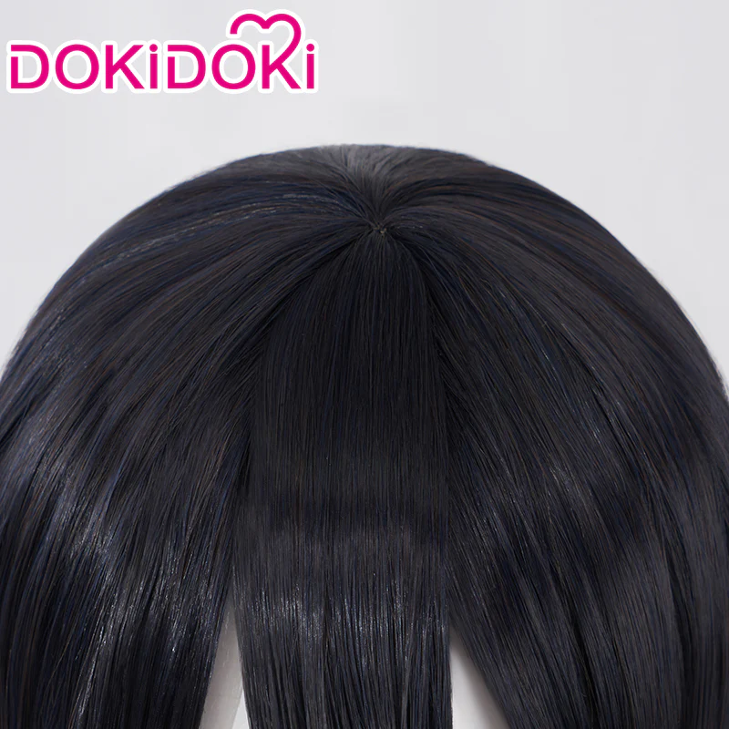 【Ready For Ship】DokiDoki Anime Cosplay Wig Short Straight Dark Hair/ Hat - Image 3