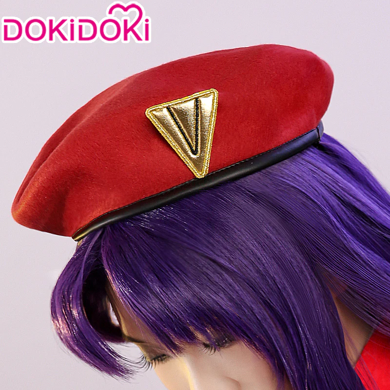 【Wig Ready For Ship】【Front Lace】DokiDoki Anime Cosplay Wig Long Curly Purple Wig / Hat/ Necklace - Image 7