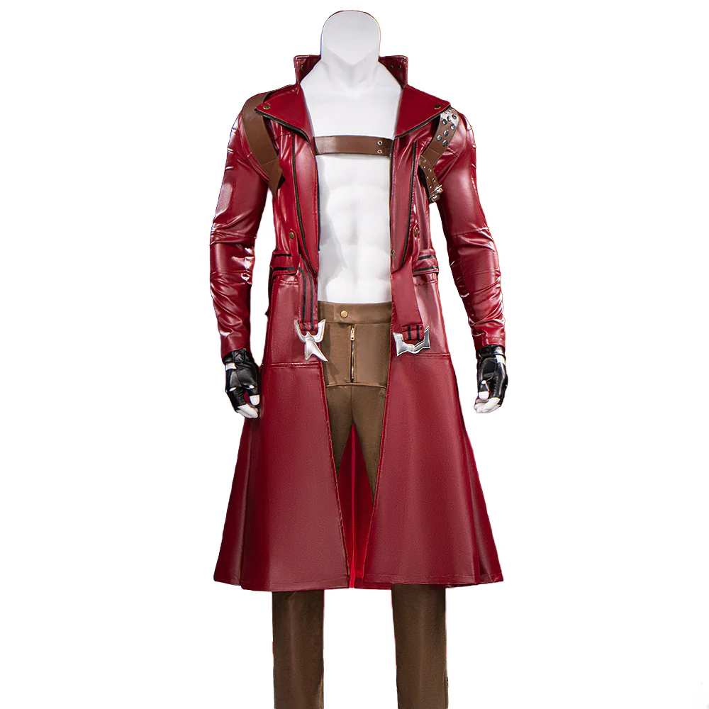 【Size XS-3XL】DokiDoki-R Game Anime Cosplay Costume Red - Image 5