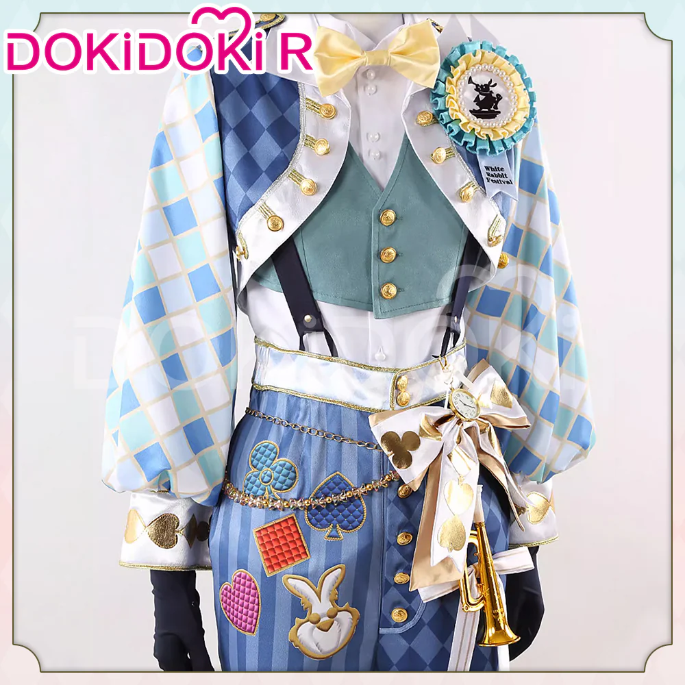 【Size XS-3XL】DokiDoki-R Game Cosplay Costume The Queendom of Roses' White Rabbit Festival - Image 5