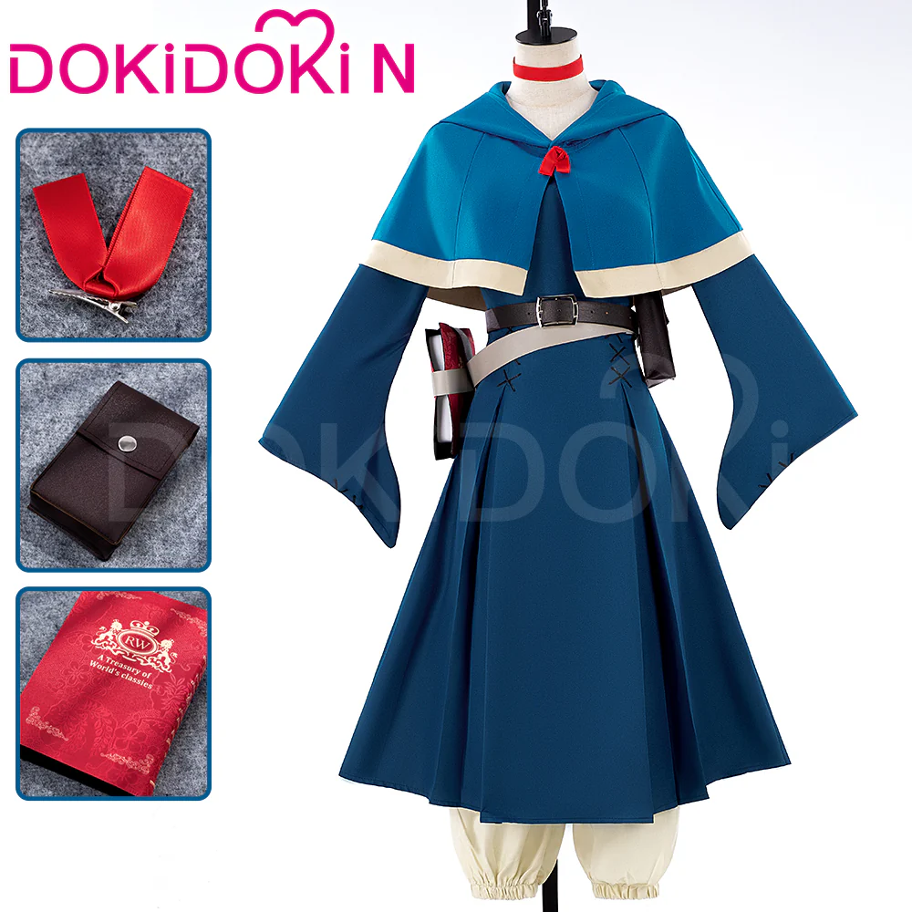 【Partially Ready For Ship】【XS-3XL】DokiDoki-N Anime Delicious in Dungeon Cosplay Marcille Donato Costume Dungeon Mesh